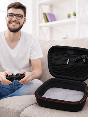 Hard shell EVA gaming controller storage case and console pouch supplier